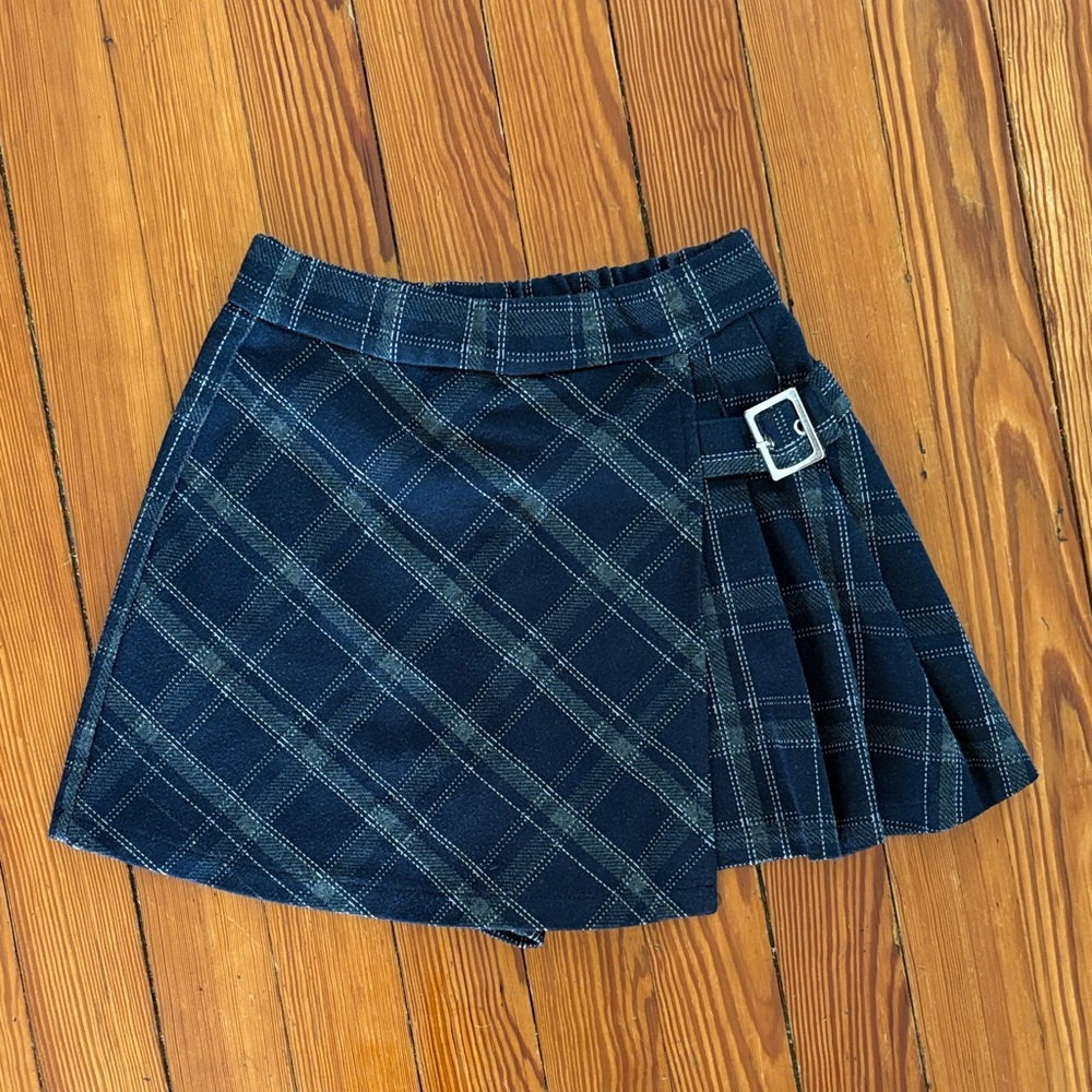 Zara plaid pleated skort